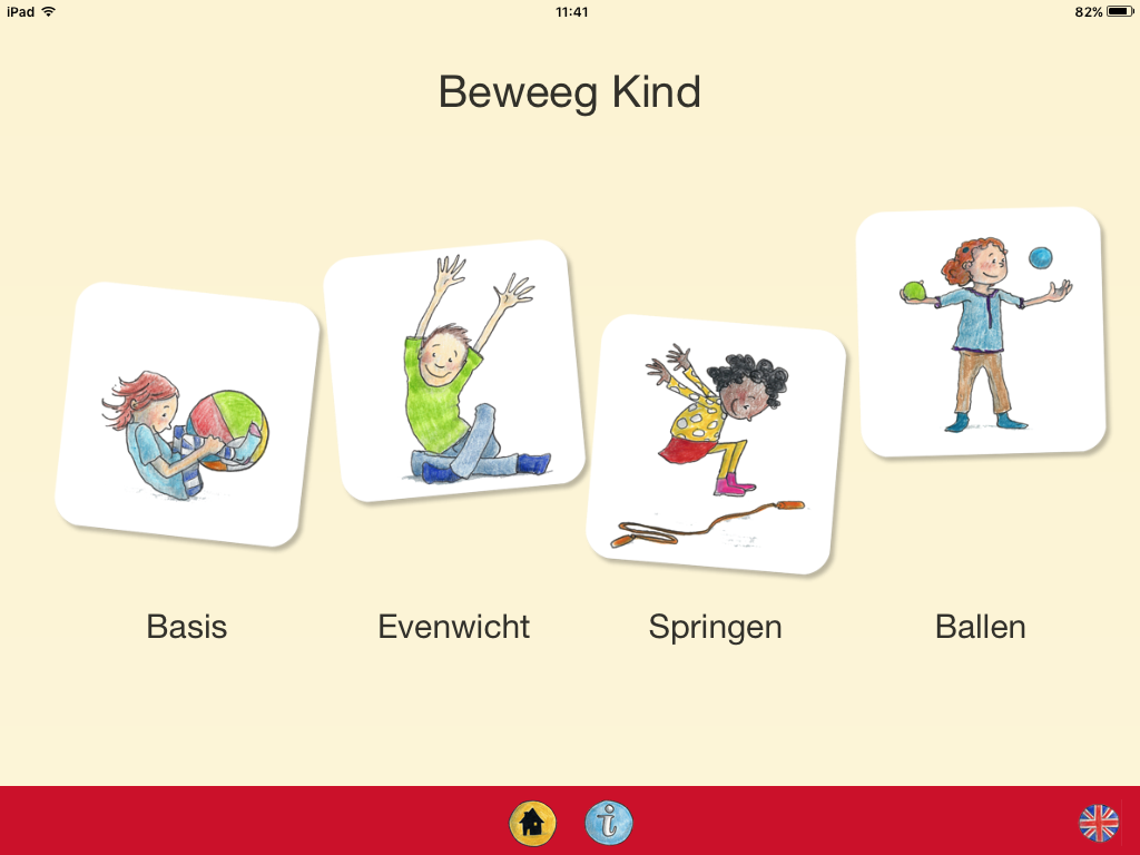 Wonderbaar Kleuters digitaal! Beweegkind App - Allemaal Beweegspelletjes FK-12